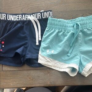 Under Armour Kids' Navy and Teal Shorts Set